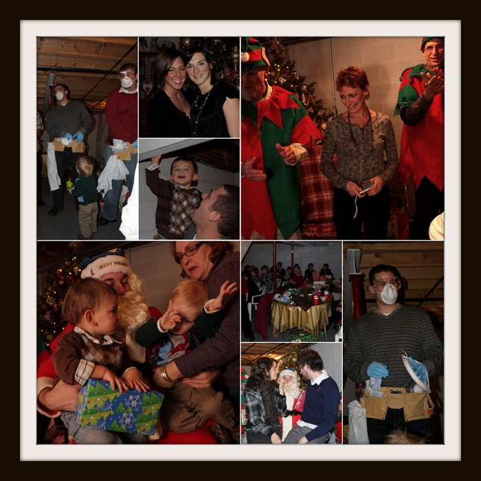 Christmas party collage