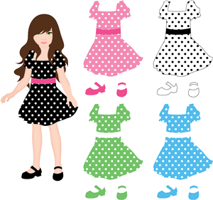 Paper Doll Dress