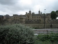 The Tower of London from the Tube Stop