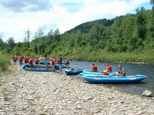 kanoen op de Otava kanotocht op de Otava