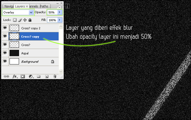 mengubah blending mode layer