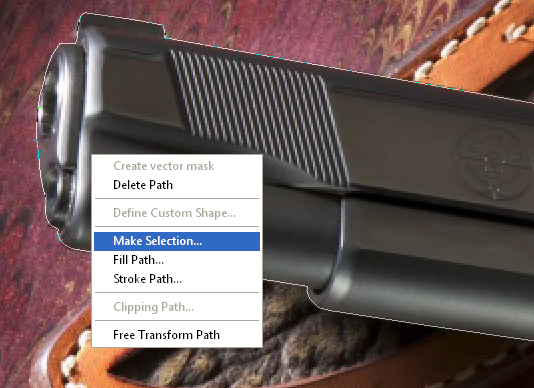membuat seleksi dengan path membuat seleksi dengan path
