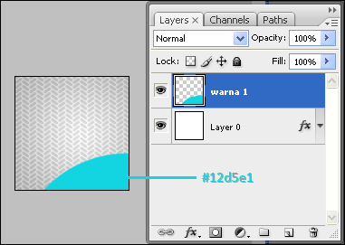 brush pada layer baru