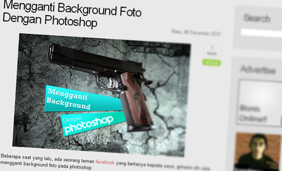 Mengganti background foto dengan photoshop