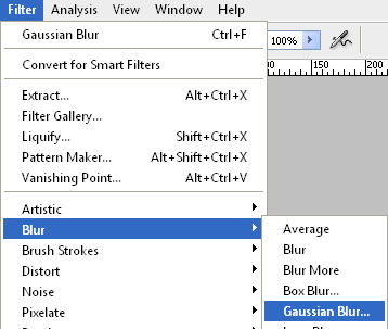 tutorial photoshop - gaussian blur