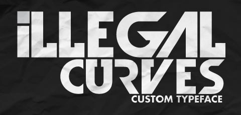illegal curves free font untuk designer