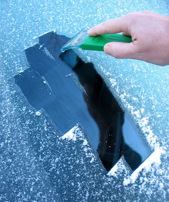 Winterpret met de Auto