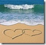 hearts in the sand
