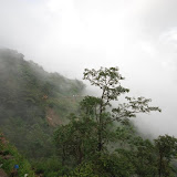 At the view point - it was lovely - with white dense clouds below us...
