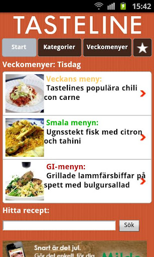 Tasteline Recept