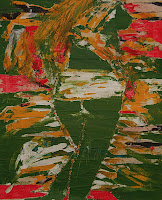 Girl in green, March 2006, Collage, 60×80 cm.