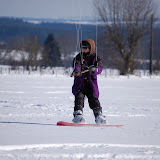 Snowkite 7 mars 2010 dans les Ardennes