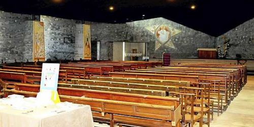 Vandalised Carcassone Church