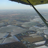 Light snow on the fields