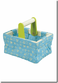 SH. ST645c 11x16 - blue shopping basket - 