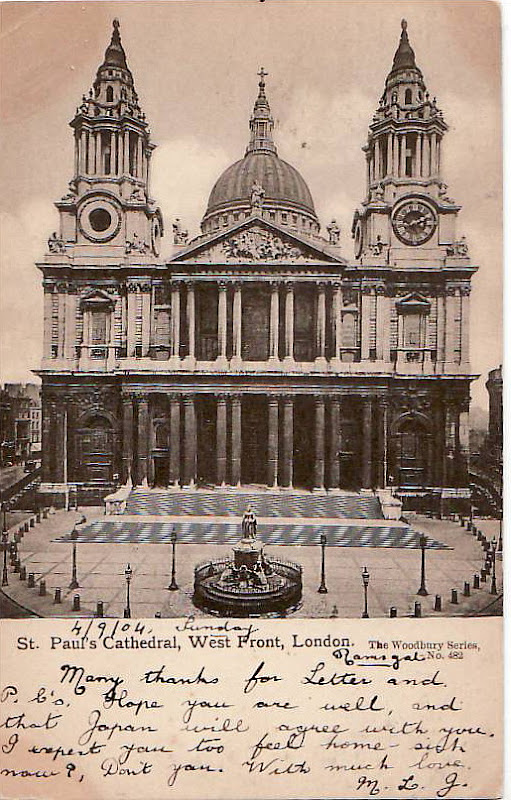 Vintage Postcard Blog St Paul S Cathedral West Front