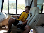 Drew Resting Between Biking