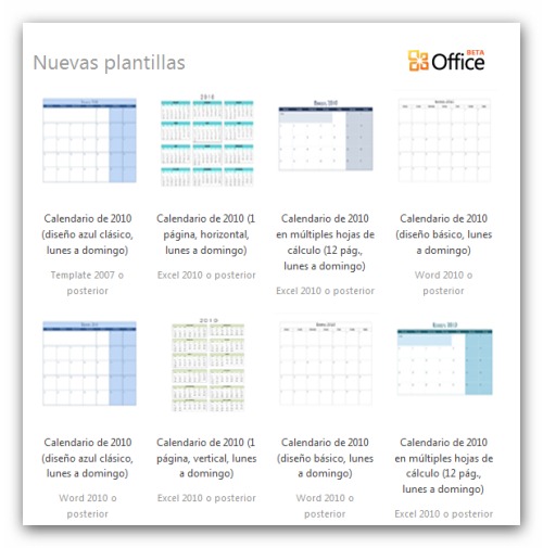 Plantillas Gratuitas para Office 2010