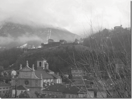 panorama dalle mura di Bellinzona