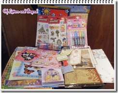 swap-bot, note pads, stickers, letter sets, deco tapes, glitter glue, letter pads, swap-bot, note pads, stickers, letter sets, deco tapes, glitter glue, letter pads,