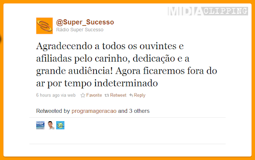 Clique sobre a imagem para visualizar o tweet original em uma nova aba ou janela