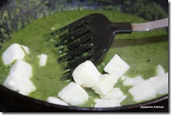 add paneer cubes