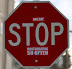 Tweaked STOP sign - STOP masturbating so often!