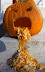 Vomiting pumpkin - Too much candy and liquor.