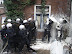 Paint attack - Just a common day at police department.