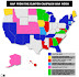 U.S. elections 2008 - Map from the Clinton campaign war room.