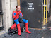 Spiderman after work - I hope Batman is doing better...
