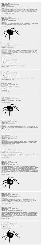 Too bad this didn't work - I'm sending picture of spider as payment...