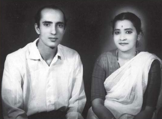 With wife Sushma Koirala