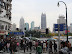 Intersection at Tomorrow Square. Shanghai Art Museum in the center.