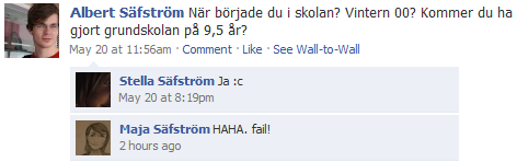 Både jag och Maja gjorde grundskolan på 8 år, vi kan inte riktigt förstå hur Stella kan vara så trög. Bättre sent än aldrig, antar jag.