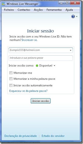 screenshot Windows Live Messenger 2009 screenshot Windows Live Messenger 2009