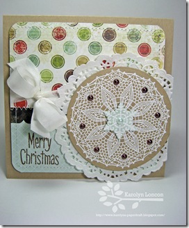 Merry Christmas Doily