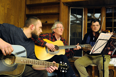 Sangha members Gary, Mark and John