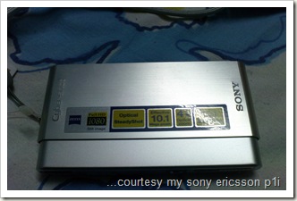 The Sony Cybershot DSC T77