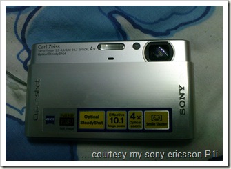 The Sony Cybershot DSC T77