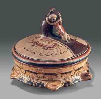 Lidded vessel of a world-turtle from Guatemala