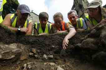 The Abbey dig team has found other remains The Abbey dig team has found other remains