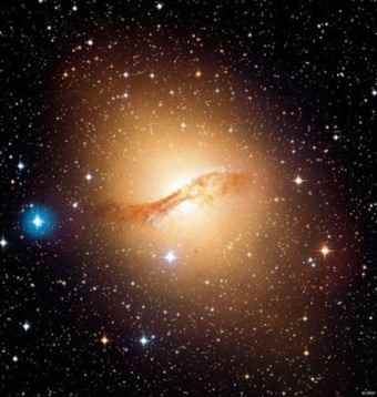 The elliptical galaxy Centaurus A. Are ellipticals the best place to search for Type III civilizations? Credit: NASA/CFHT. The elliptical galaxy Centaurus A. Are ellipticals the best place to search for Type III civilizations? Credit: NASA/CFHT.