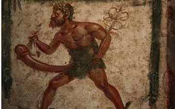  Erotic fresco of Priapus from Pompeii Photo: ALAMY 