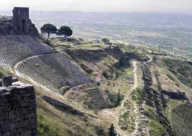 Theater of Pergamon, in present-day Turkey [Photo: H.R. Goette]