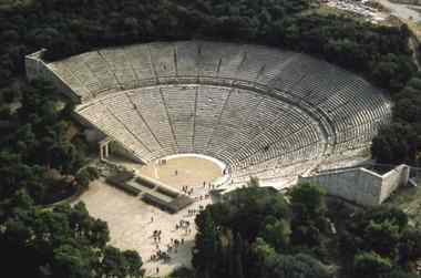 View of the theater of Epidauros in Greece [Photo: H.R. Goette]