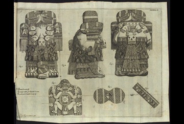 Drawing by Francisco Agüera y Bustamante. Photo: Leonardo Lopez Lujan/INAH. Archaeo-2