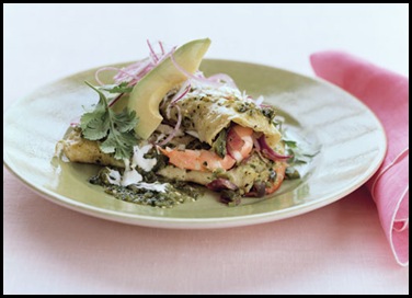 shrimp and cojita enchiladas
