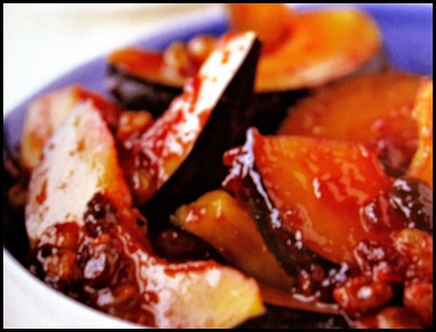 acorn squash with orange-cranberry sauce