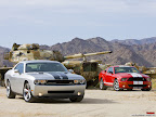Click to view DODGE + CAR + CHALLENGER Wallpaper [Challenger SRT8 vs Shelby GT500 02 1600x1200px.jpg] in bigger size